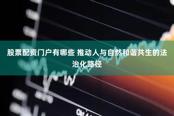 股票配资门户有哪些 推动人与自然和谐共生的法治化路径